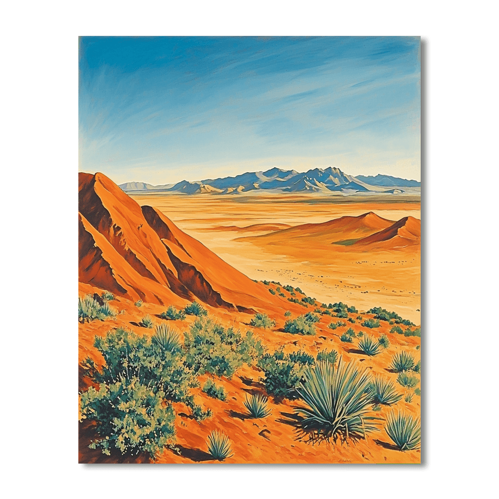 Georgia O'Keeffe Inspired Distant Horizons  Paint By Numbers