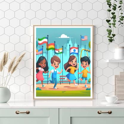 Creative City Park Paint By Numbers Kits