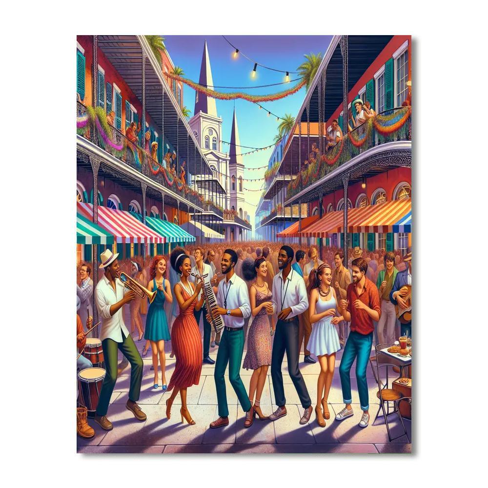 Bourbon Street Festival Painting Number Kit