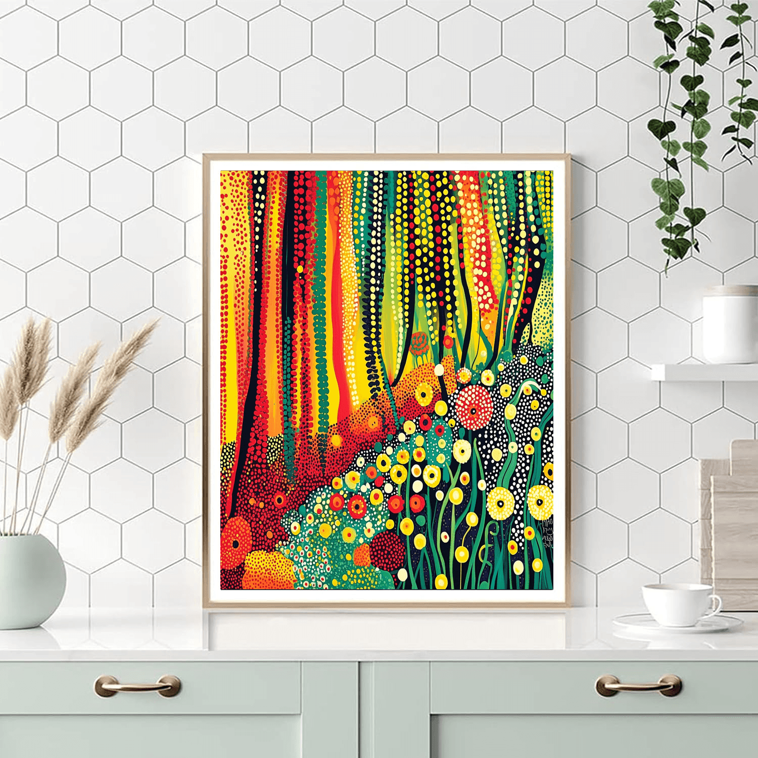 Yayoi Kusama Inspired Patterns In Nature  Paint By Numbers Art