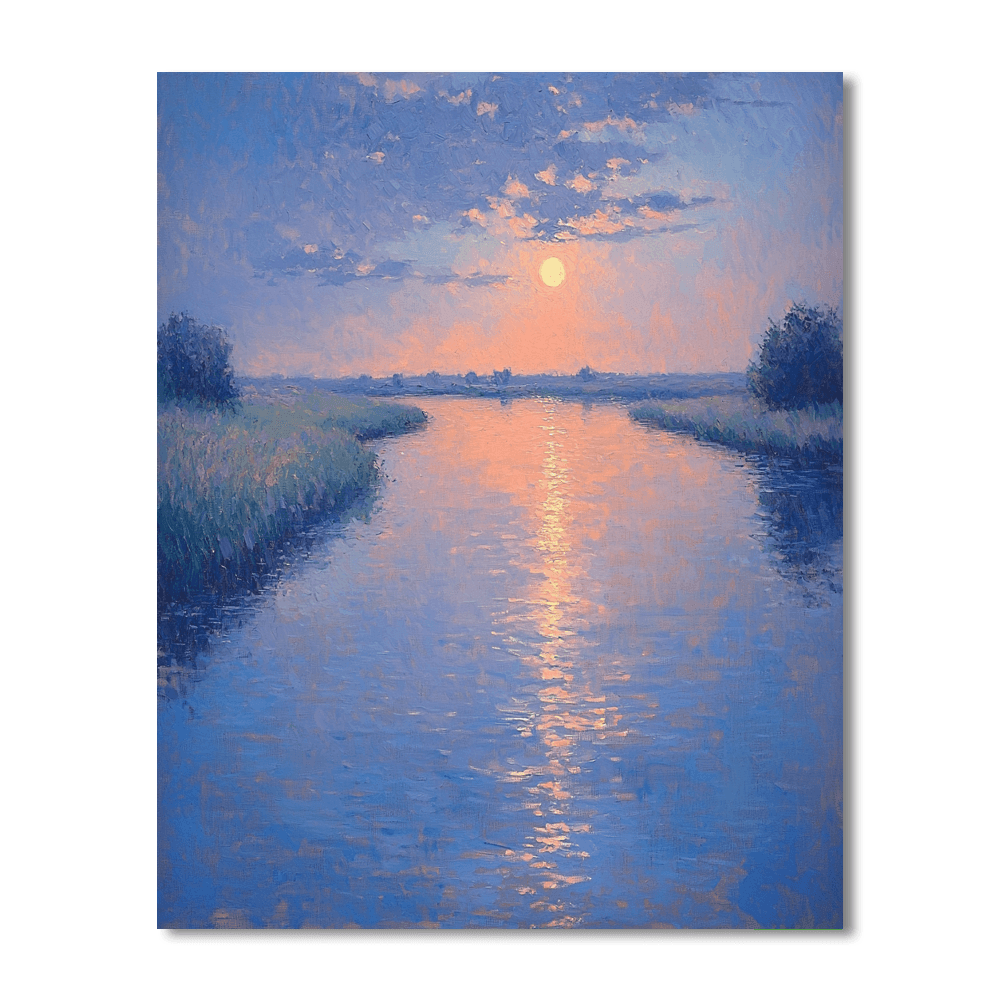 J.M.W. Turner Inspired Silent Nightfall  Painting By Numbers Kit