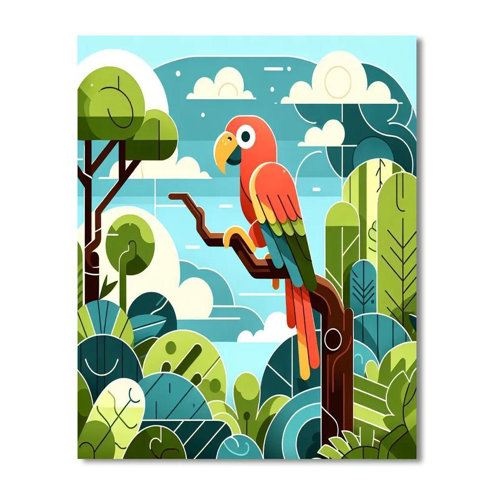 Tropical Safari Numbered Painting Kits