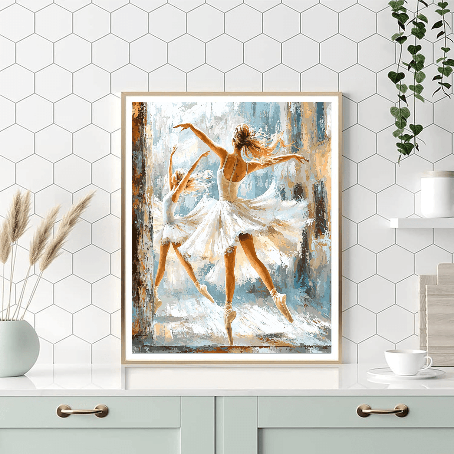 Degas Inspired Elegant Ballet Dancers - DIY Painting By Numbers Kit