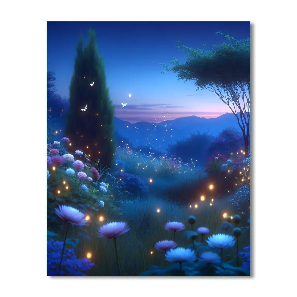 Enchanting Twilight Garden Paint By Number