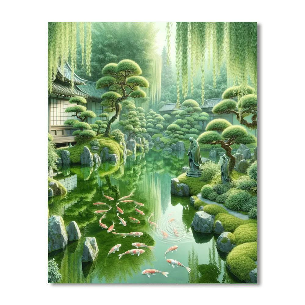 Serene Japanese Retreat Paint By Number