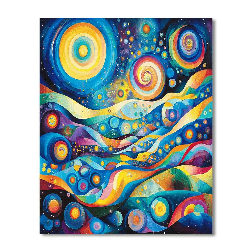 Wassily Kandinsky Inspired Galactic Vistas  Paint By Numbers