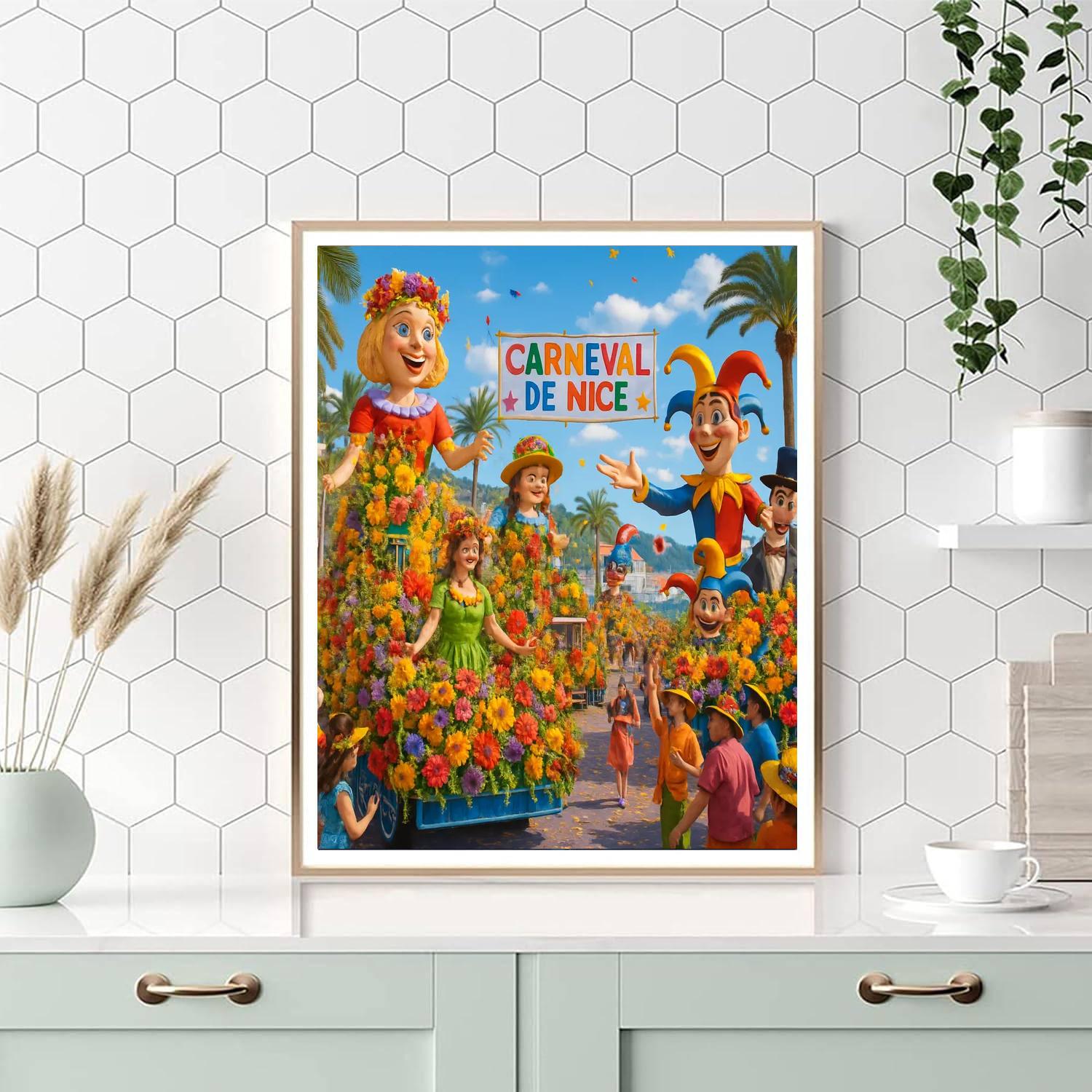 Carneval De Nice - France Painting By Numbers Kit