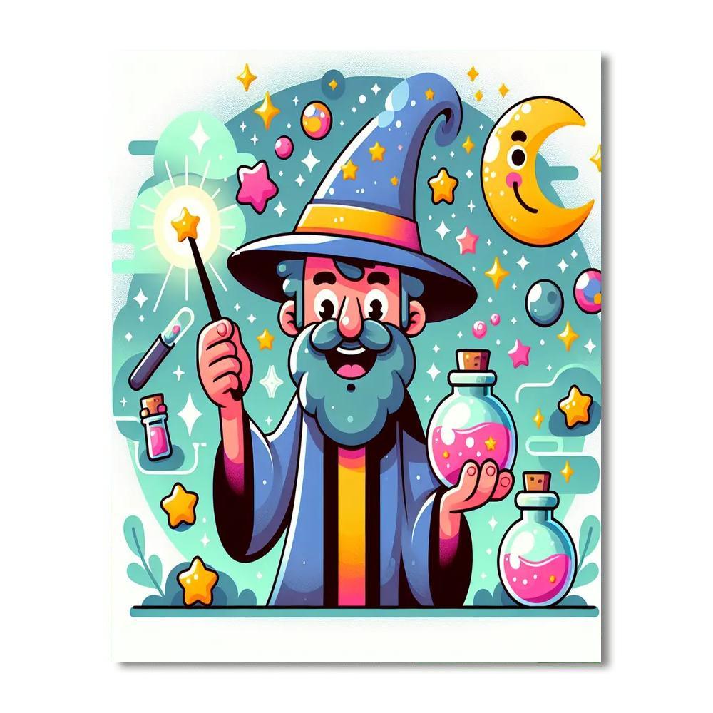 Wacky Wizard Painting By Numbers Kit