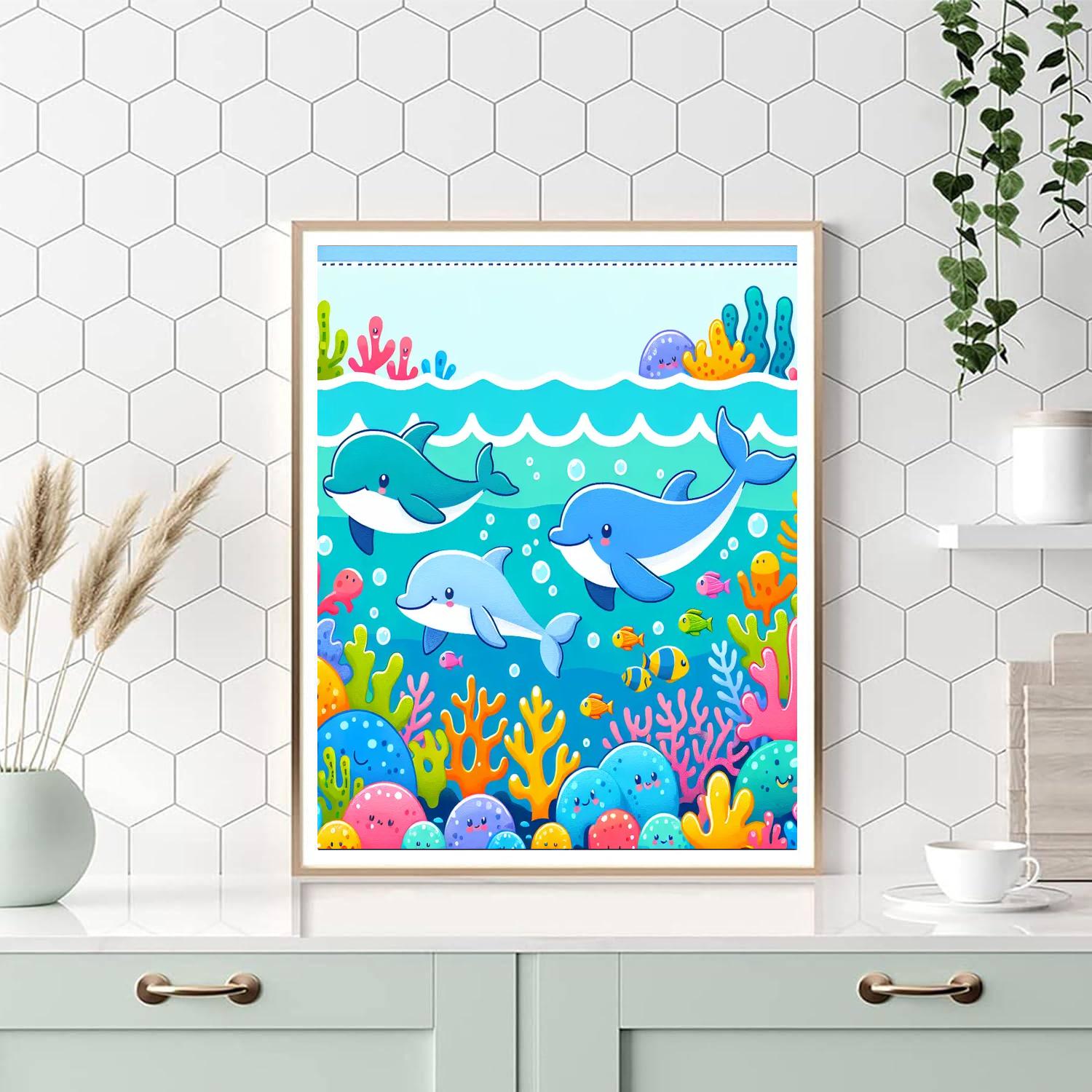 Ocean's Great Journey Paint By Numbers Art