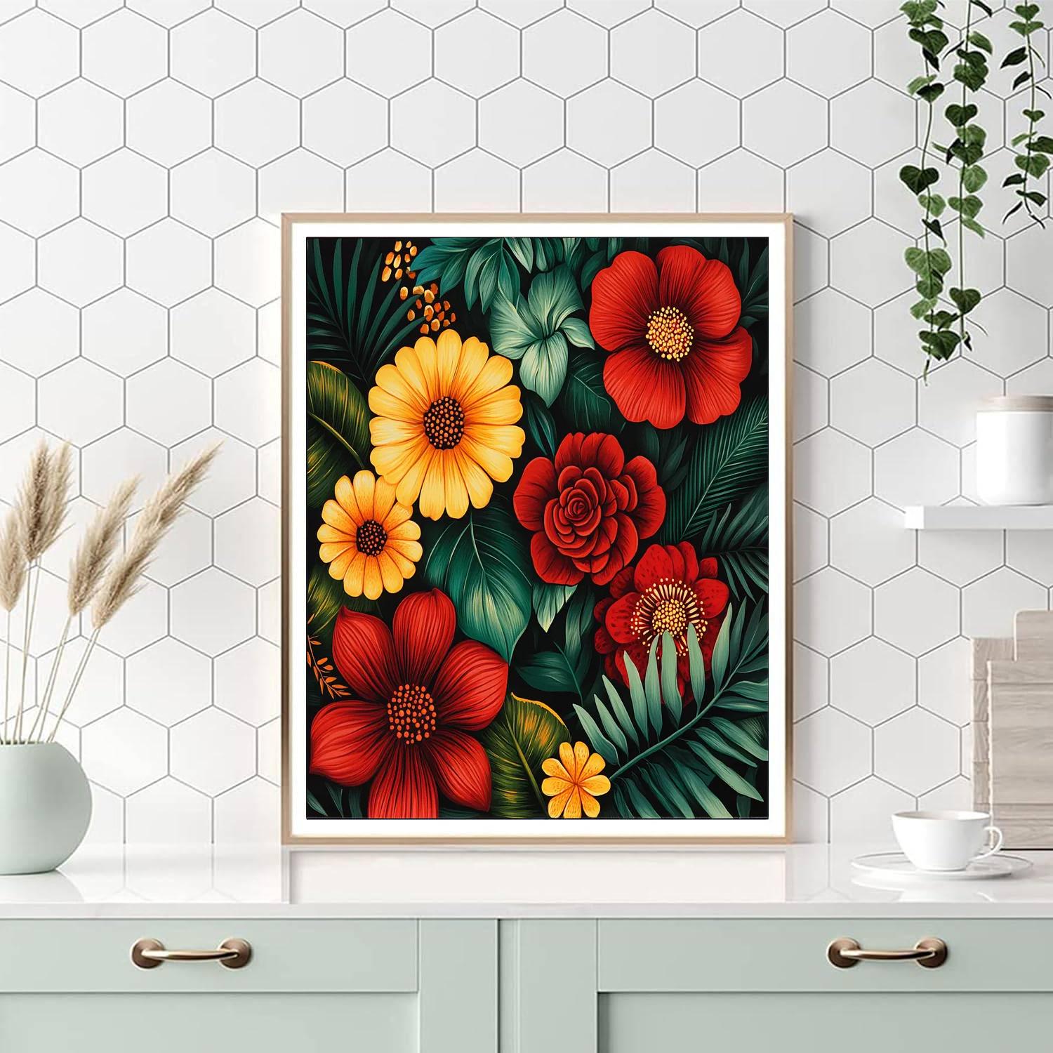 Frida Kahlo Inspired Eternal Garden Harmony  Paint By Numbers Art