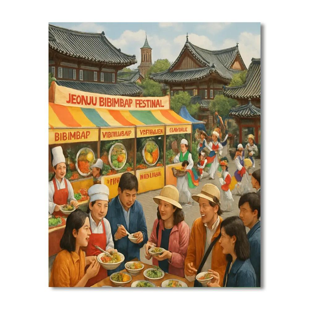 Jeonju Bibimbap Festival - Jeonju Paint By Numbers Art