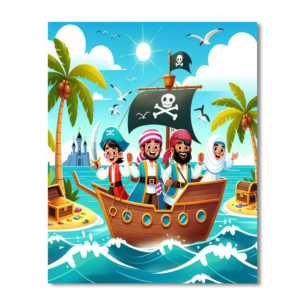 The Great Pirate Quest Number Painting