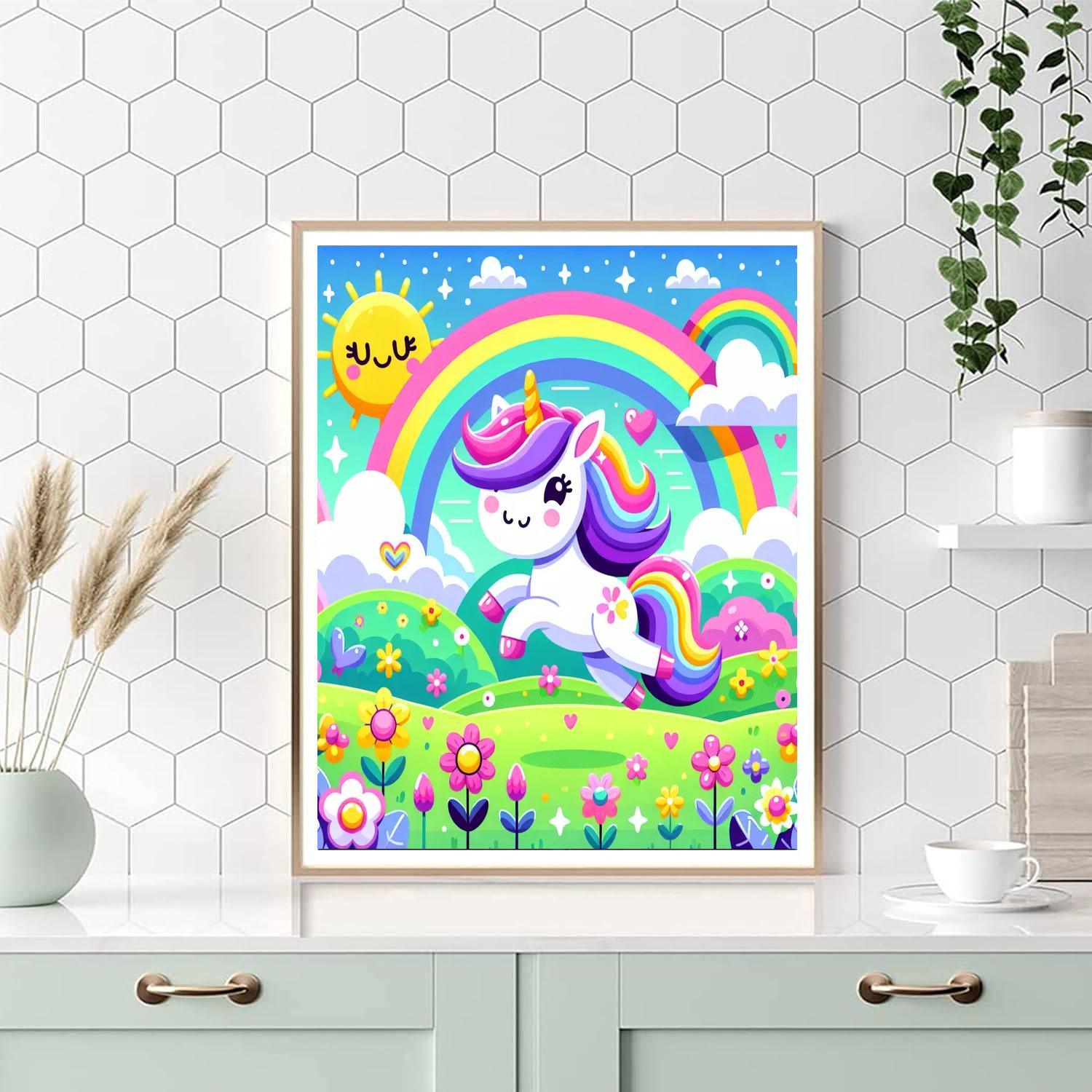 Adventure With Unicorns Number Painting