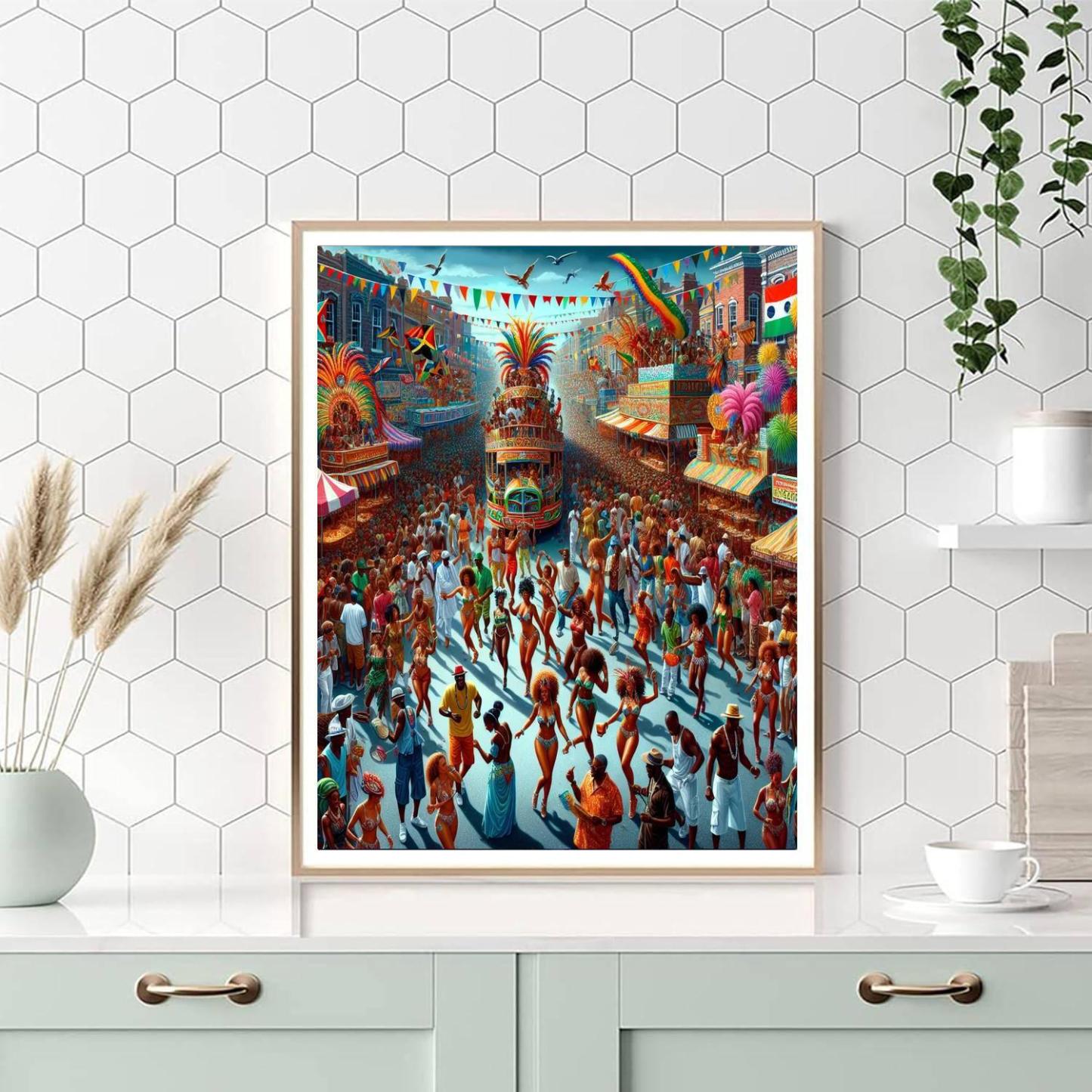 The Notting Hill Carnival - Uk DIY Paint By Numbers