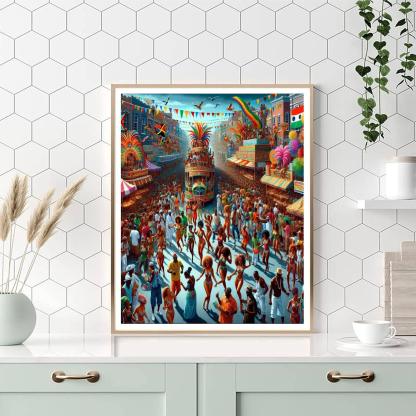 The Notting Hill Carnival - Uk DIY Paint By Numbers