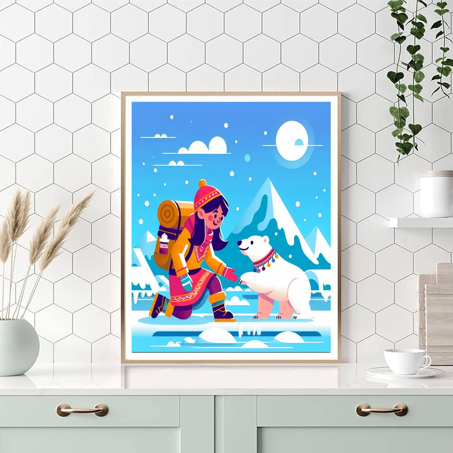 Arctic Explorer's Journey Painting By Numbers Kit