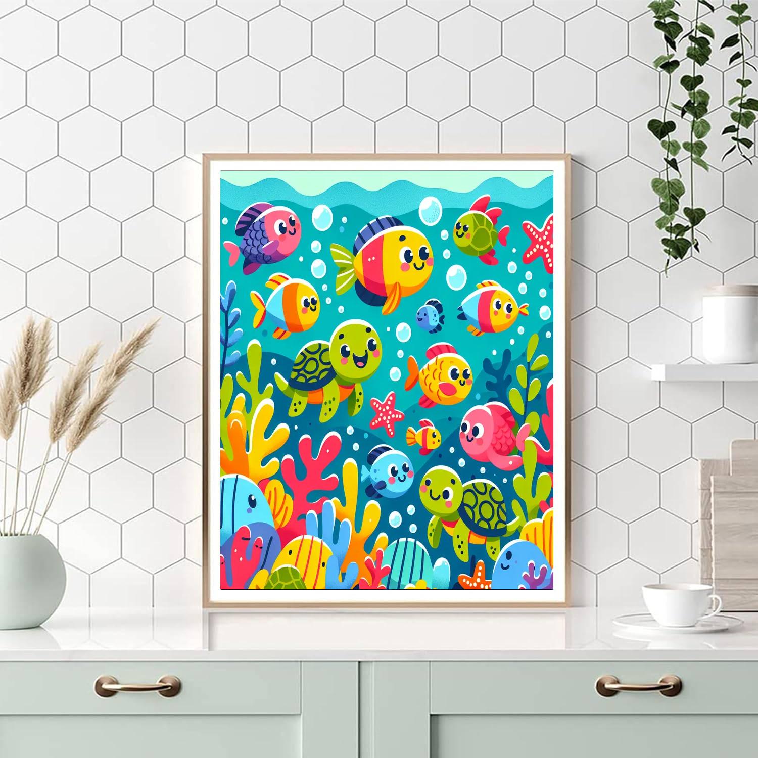 Epic Ocean Adventure Paint By Numbers Art