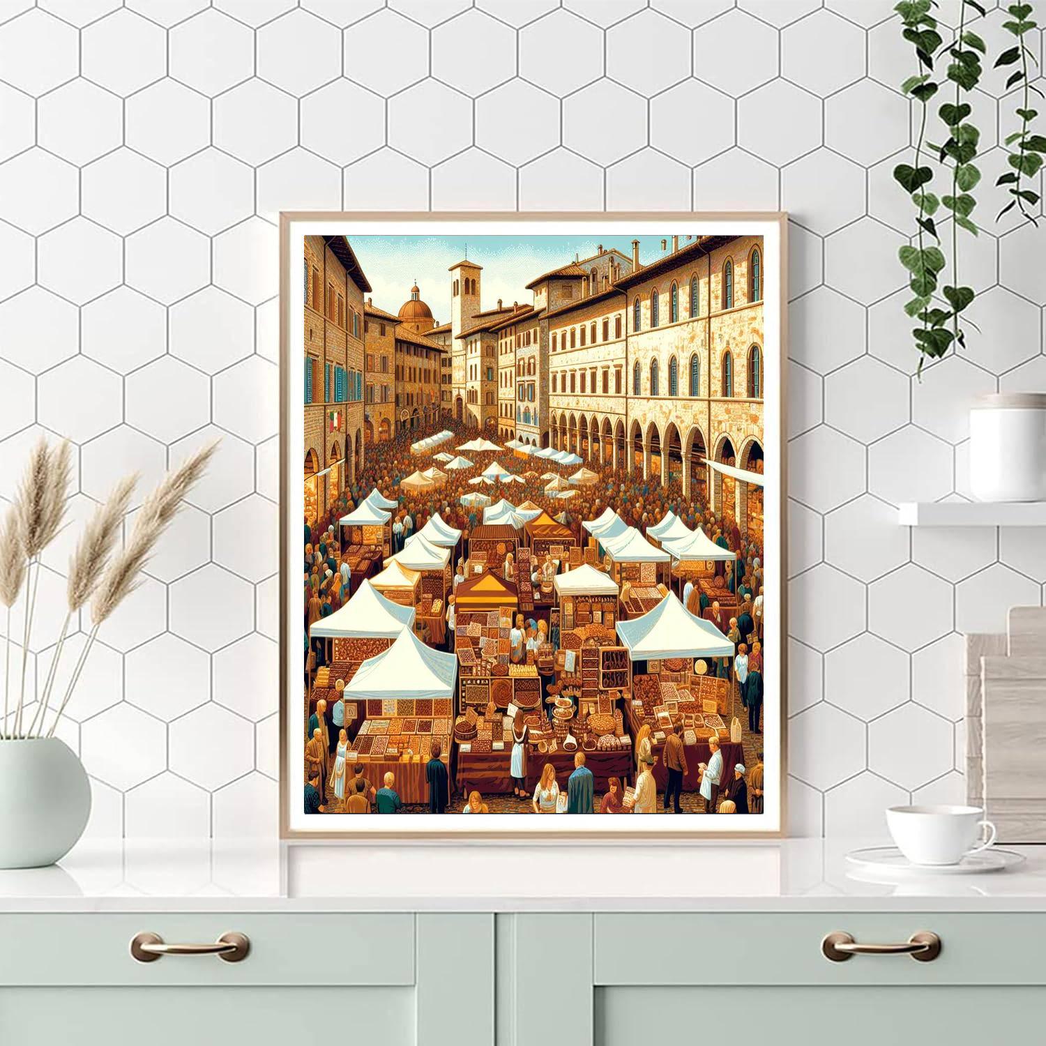 Perugia International Chocolate Festival - Italy Numbered Painting Kits