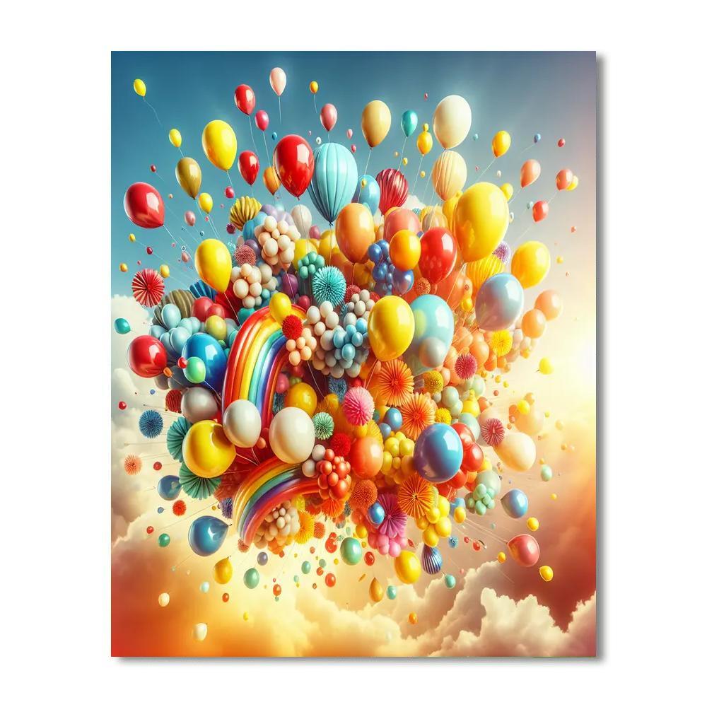 Exciting Balloon Adventure Paint By Color