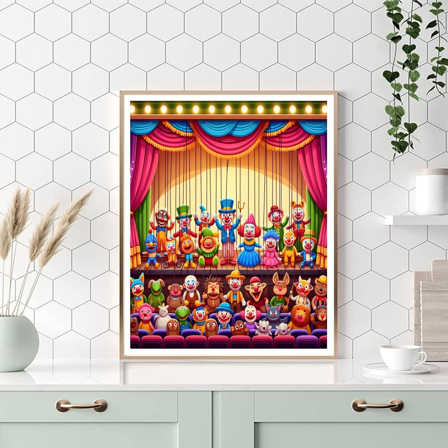 Puppet Theater Extravaganza Painting By Numbers Kit