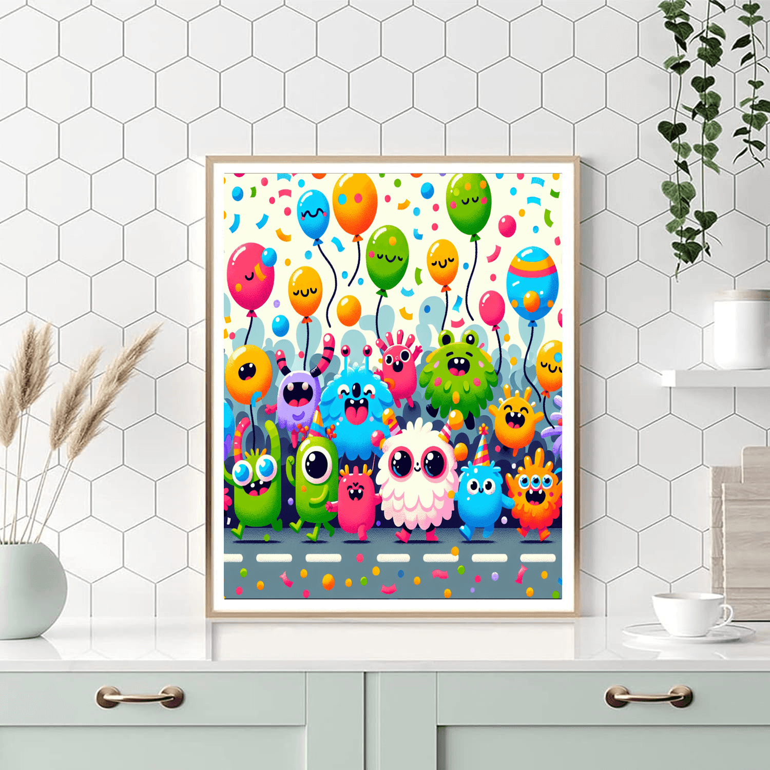 Silly Monsters On Parade Paint By Color
