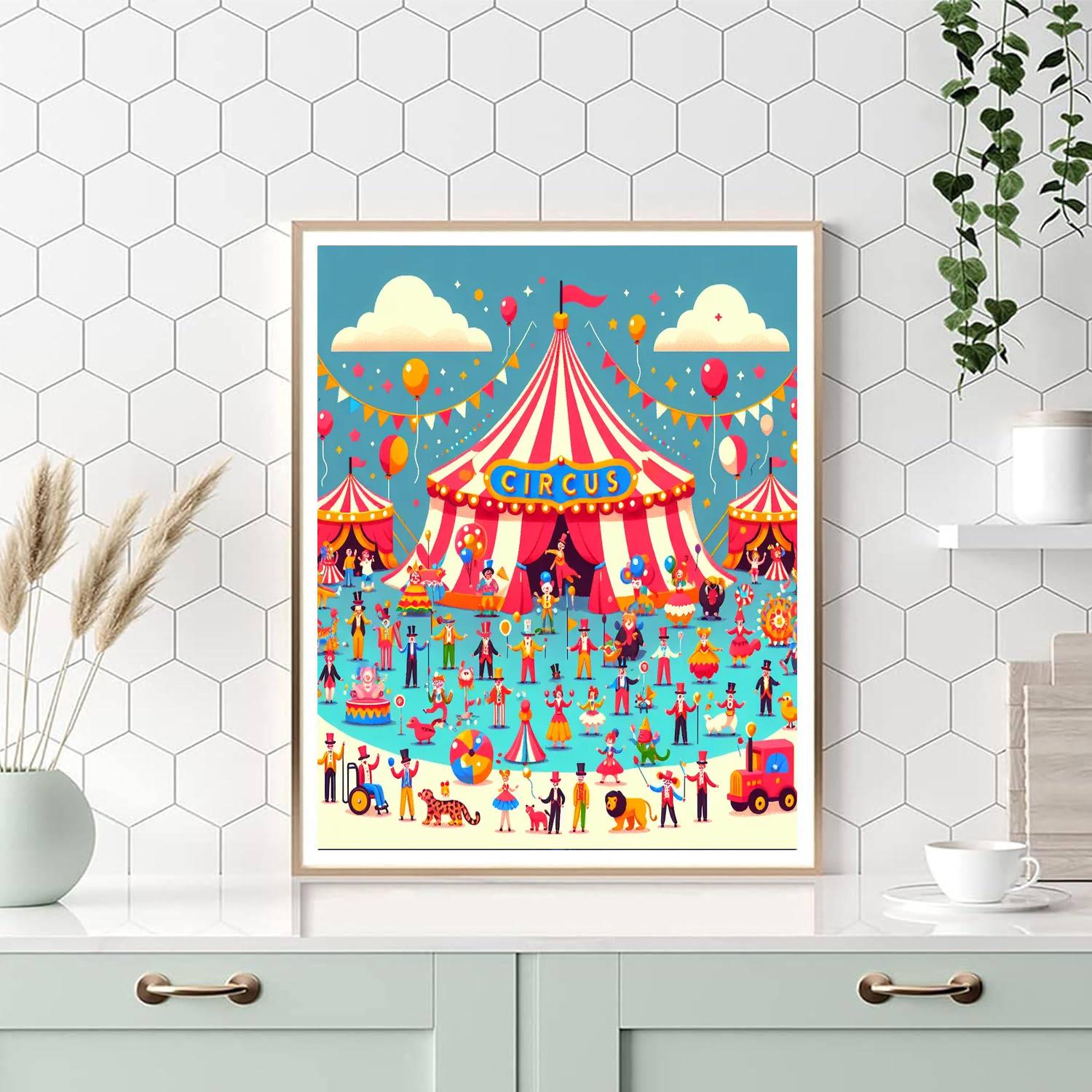 Circus Carnival Capers Paint By Color