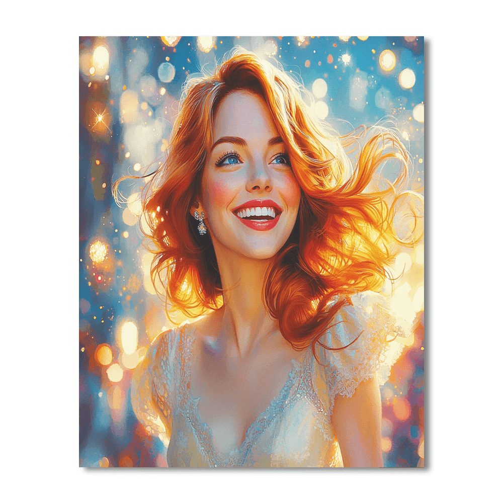 Emma Stone: Embracing The Spotlight With Stardust Grace Paint By Numbers Kits