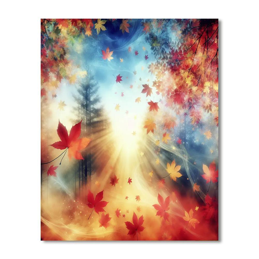 Autumn Leaf Dance Paint By Numbers Kits