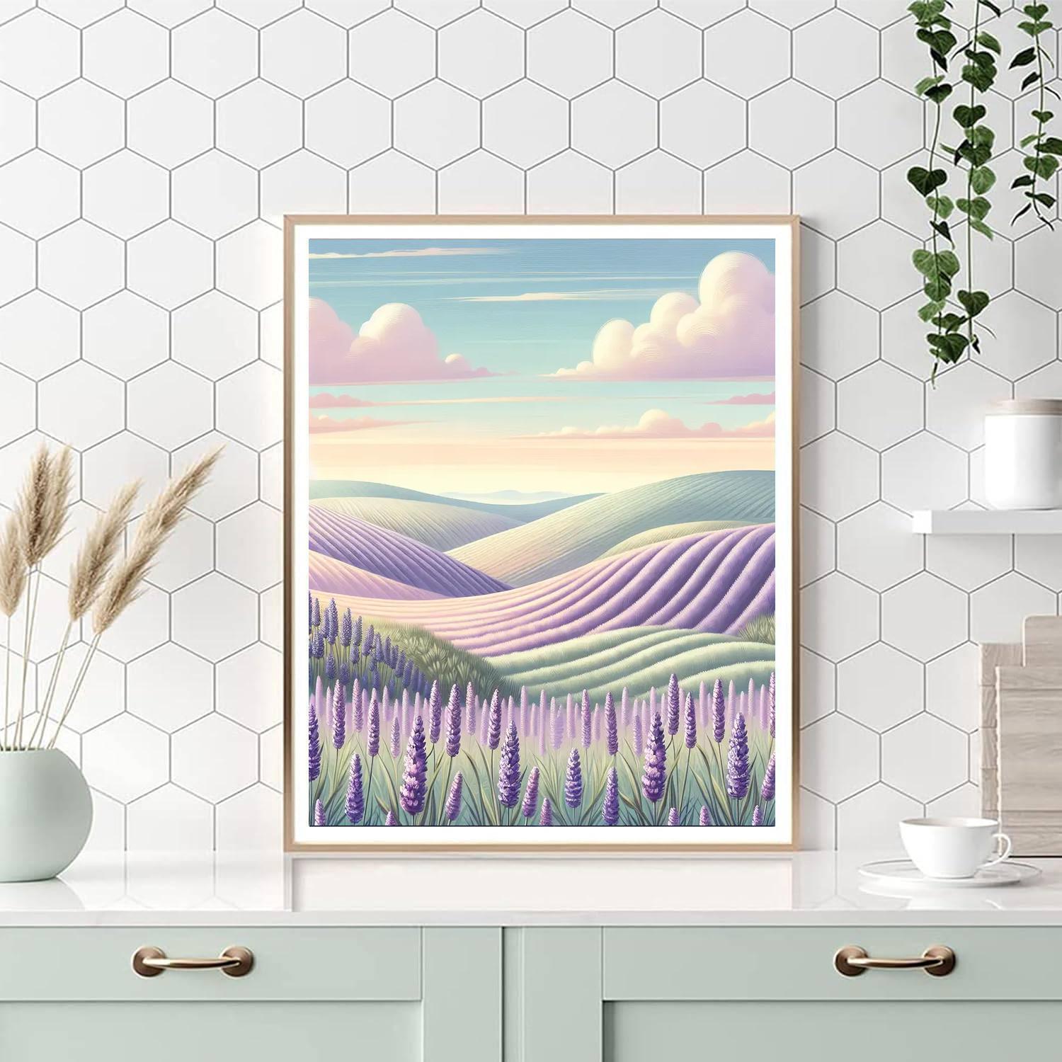 Lavender Breeze Serenity Numbered Painting Kits