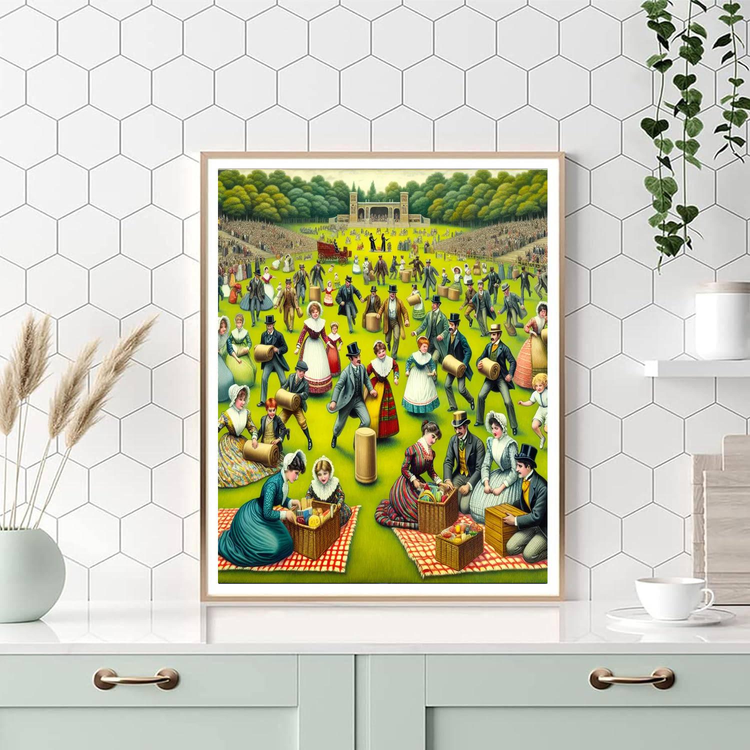 The Great Victorian Picnic - Australia Painting Number Kit