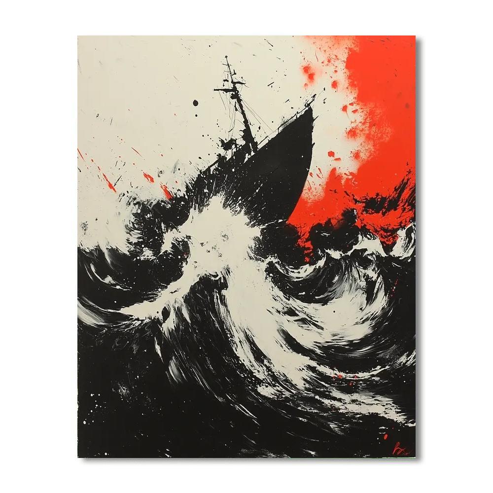 Banksy Inspired The Cycle Of Discontent  Number Painting