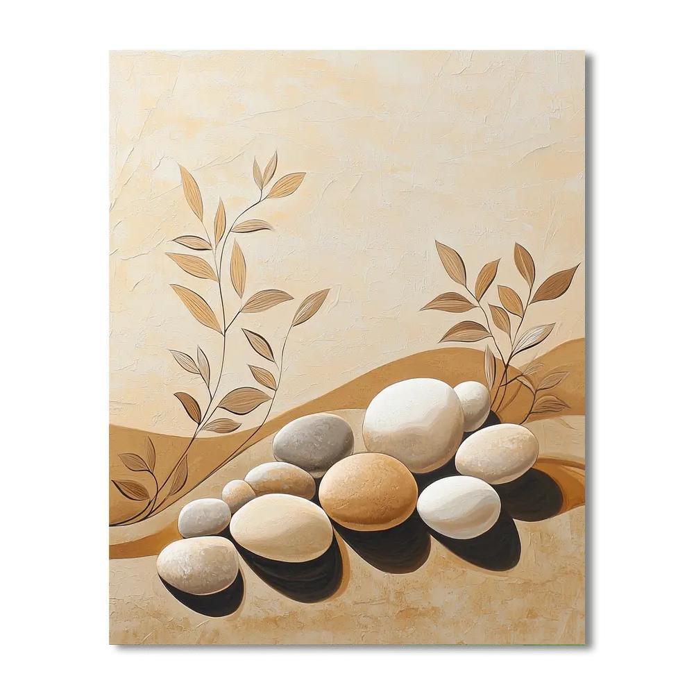 Zhao Mengfu Inspired Harmony Of Stones  Painting Number Kit