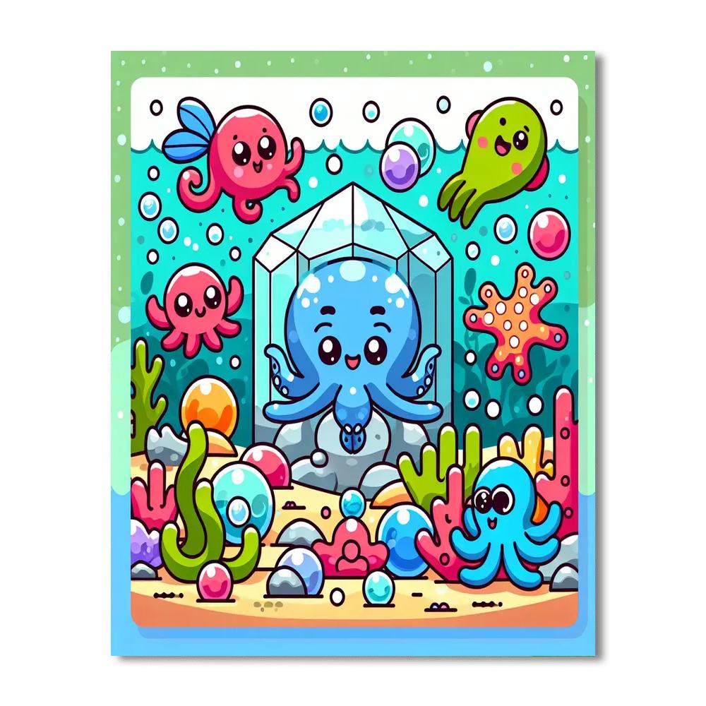 Crystalline Cove Creatures Numbered Painting Kits