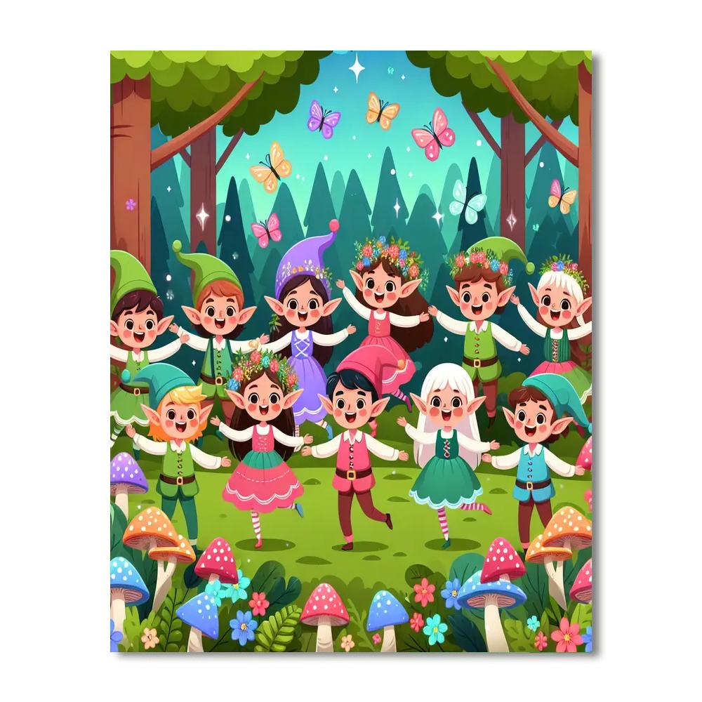 Magical Elf Adventure Paint By Numbers Art