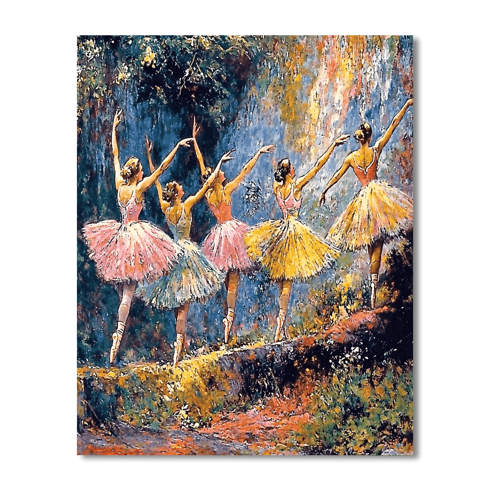 Degas Inspired Graceful Motion  Numbered Painting Kits