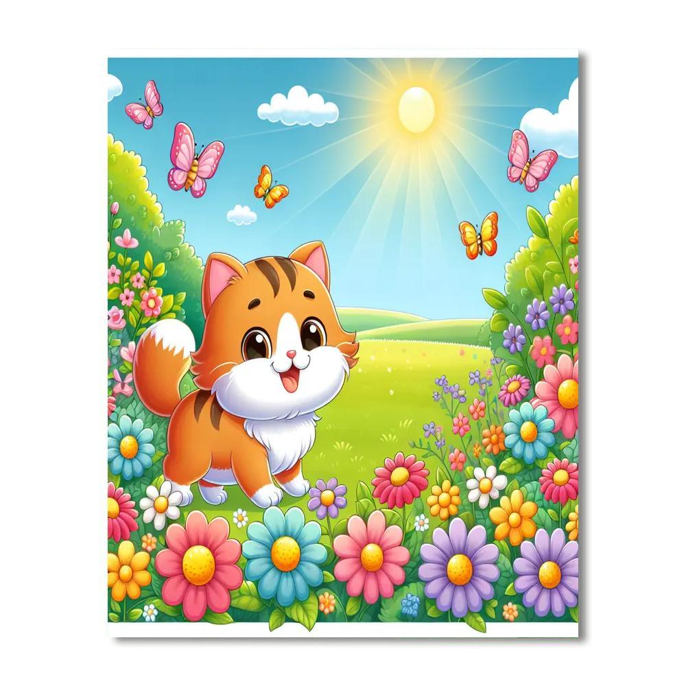 Curious Cat Exploration Paint By Number