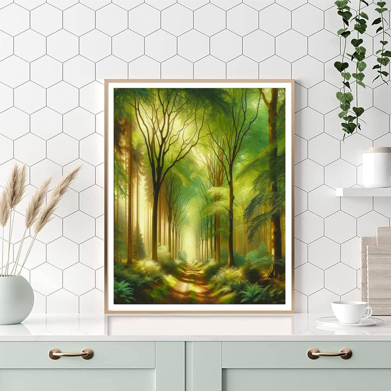 Mystic Woodland Path Painting By Numbers Kit