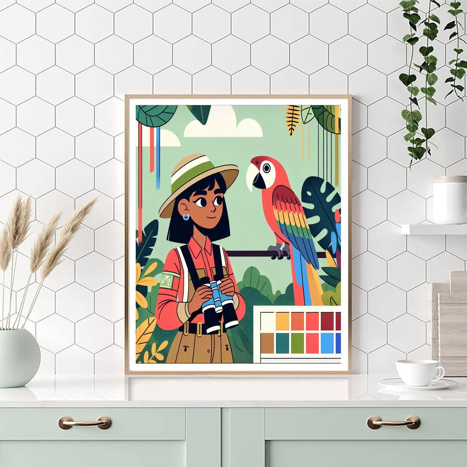 Rainforest Explorer Challenge Painting Number Kit