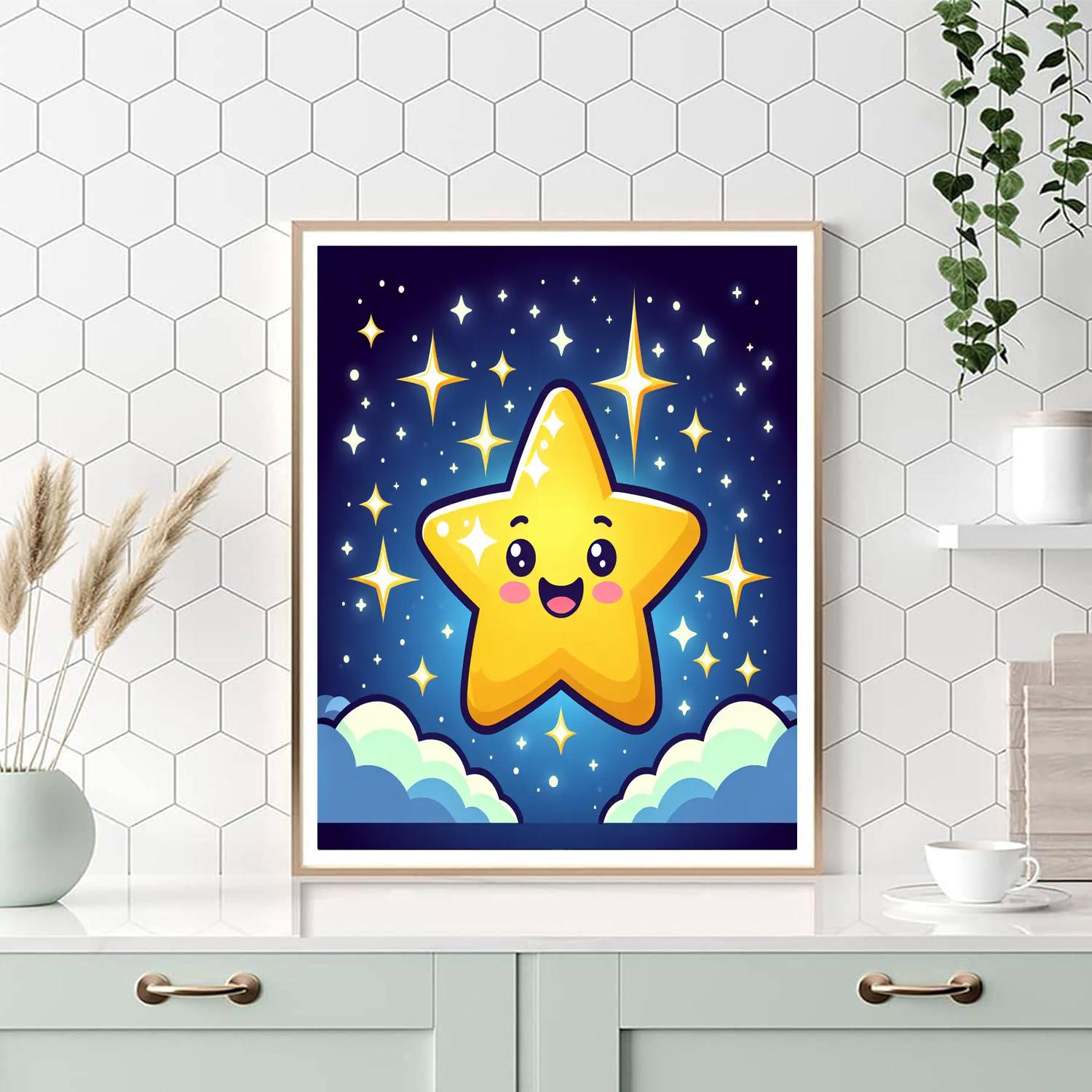Sparkling Star Painting By Numbers Kit