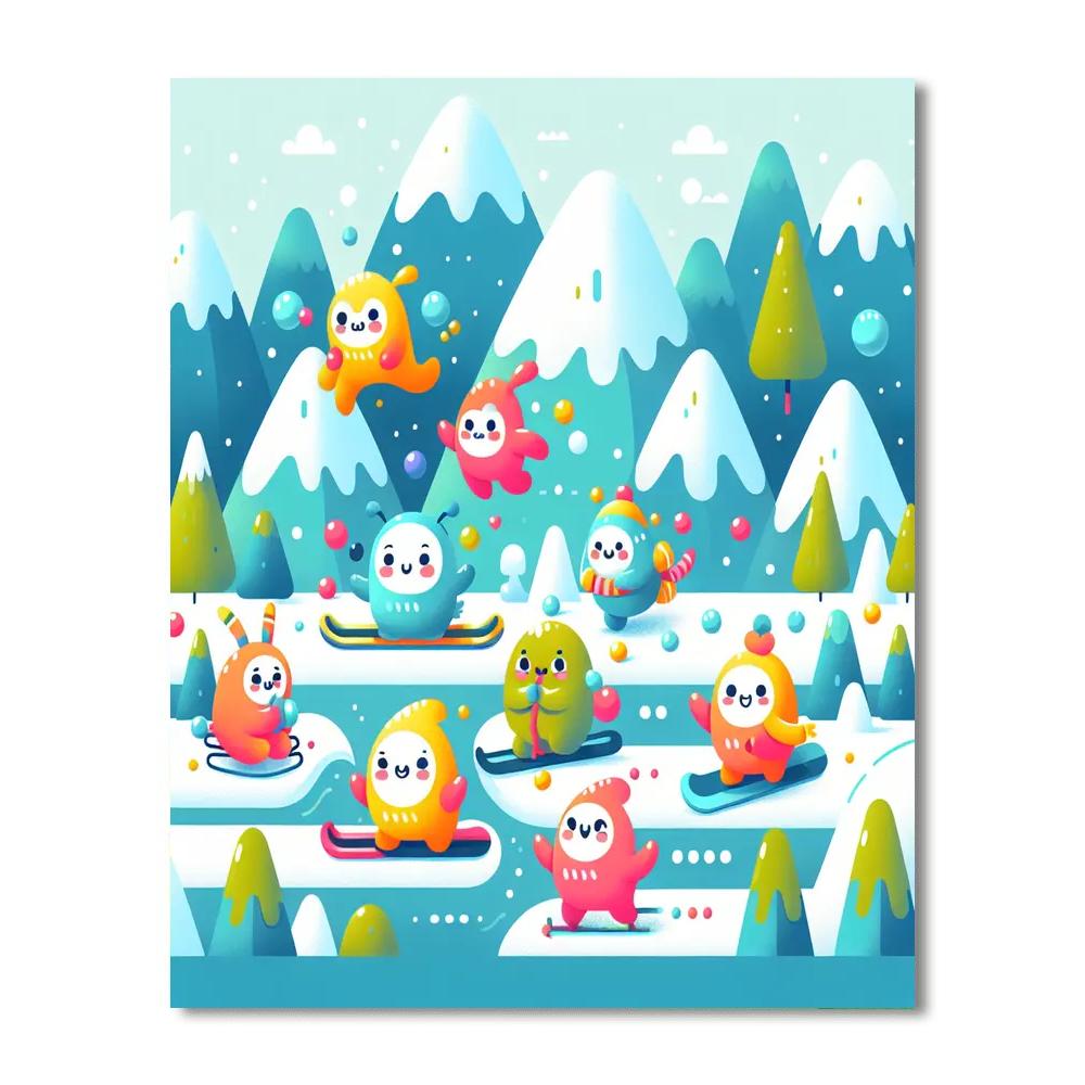Mystical Mountain Mirth Numbered Painting Kits