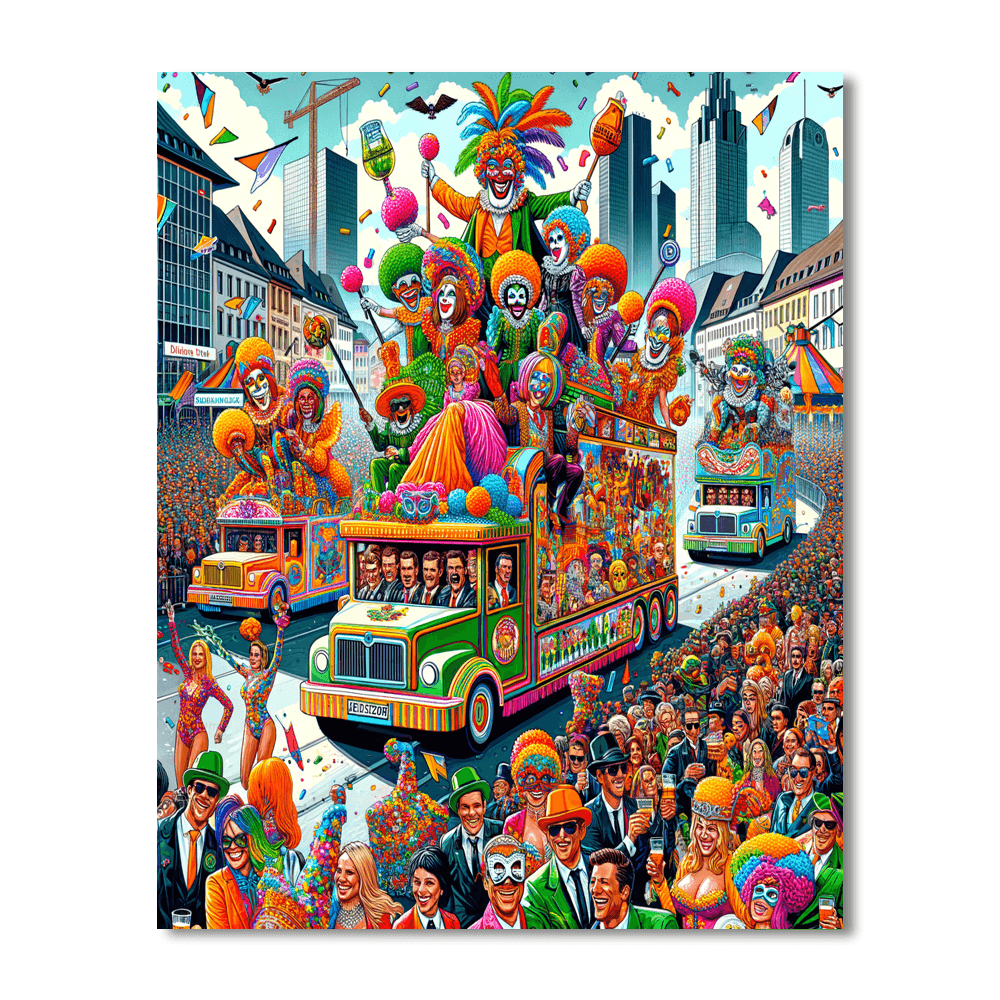 Fasching Festival Painting By Numbers Kit
