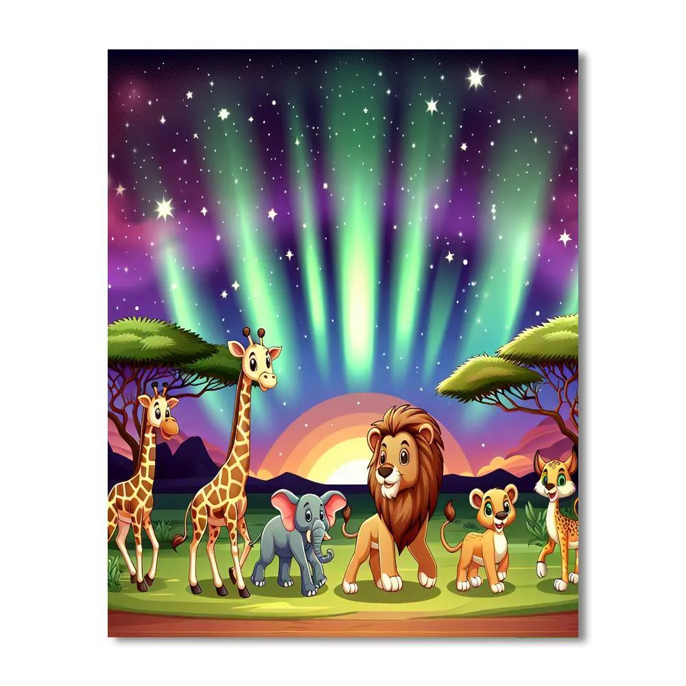 Enchanted Starry Safari Paint By Color
