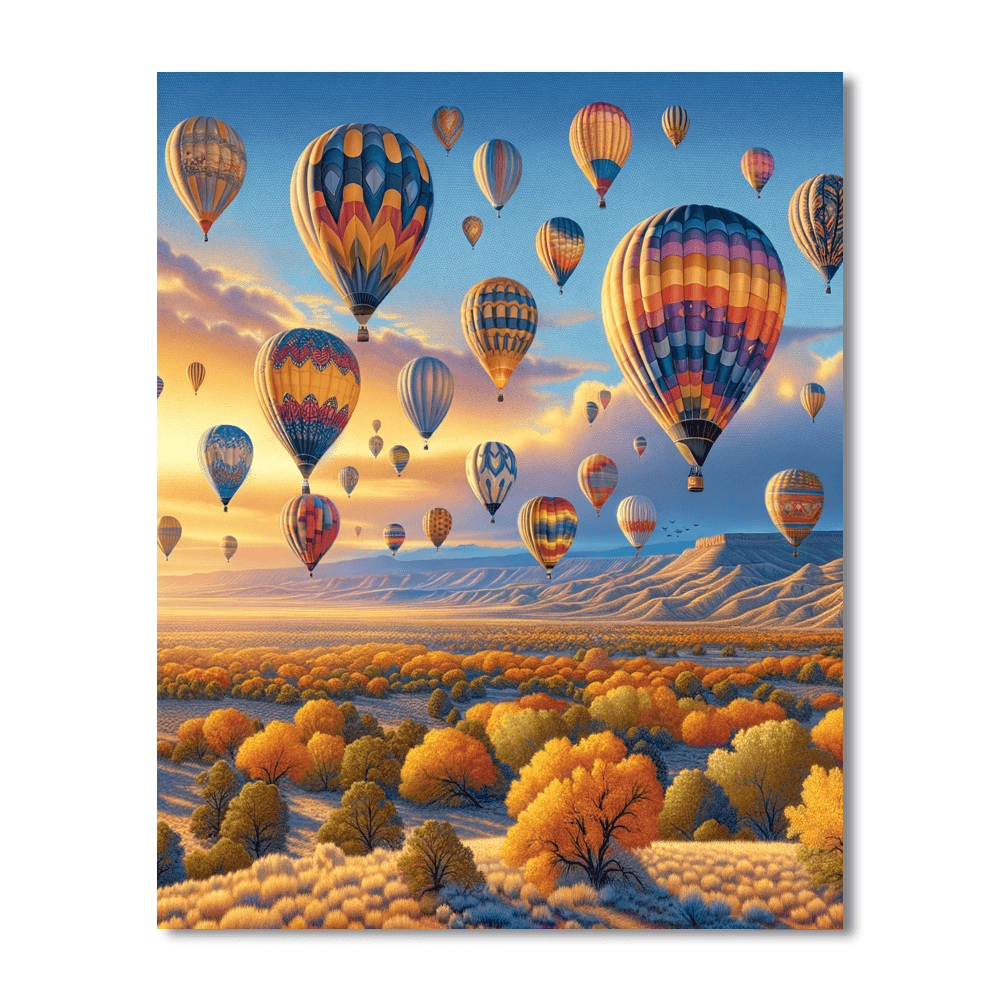 Albuquerque International Balloon Fiesta Paint By Color