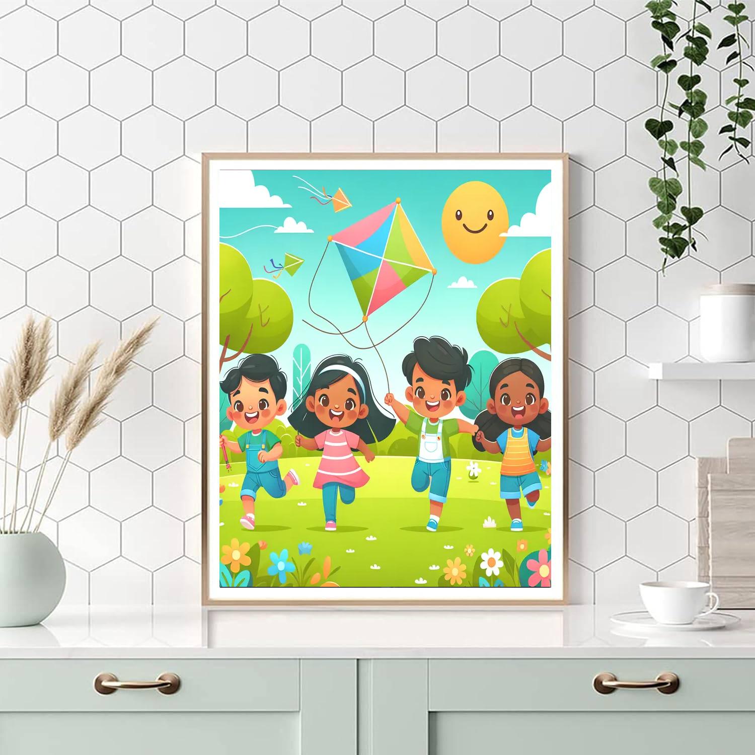 Playful Pals In The Park Paint By Number