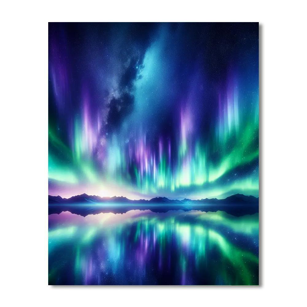 Celestial Aurora Skies Paint By Numbers Kits