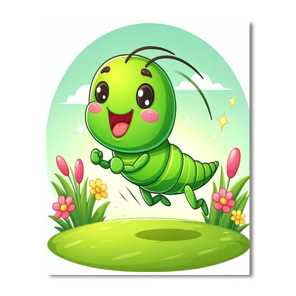 Energetic Cricket Painting By Numbers Kit