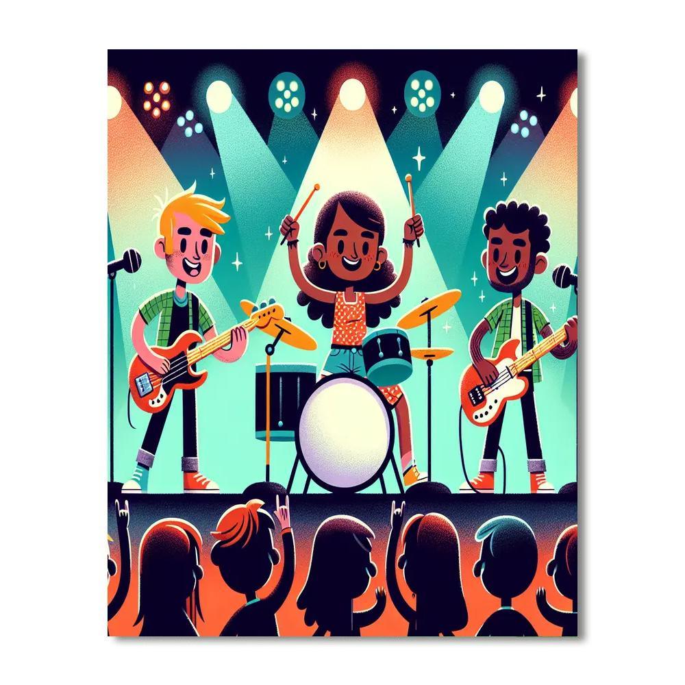 Rockstar Concert Paint By Numbers