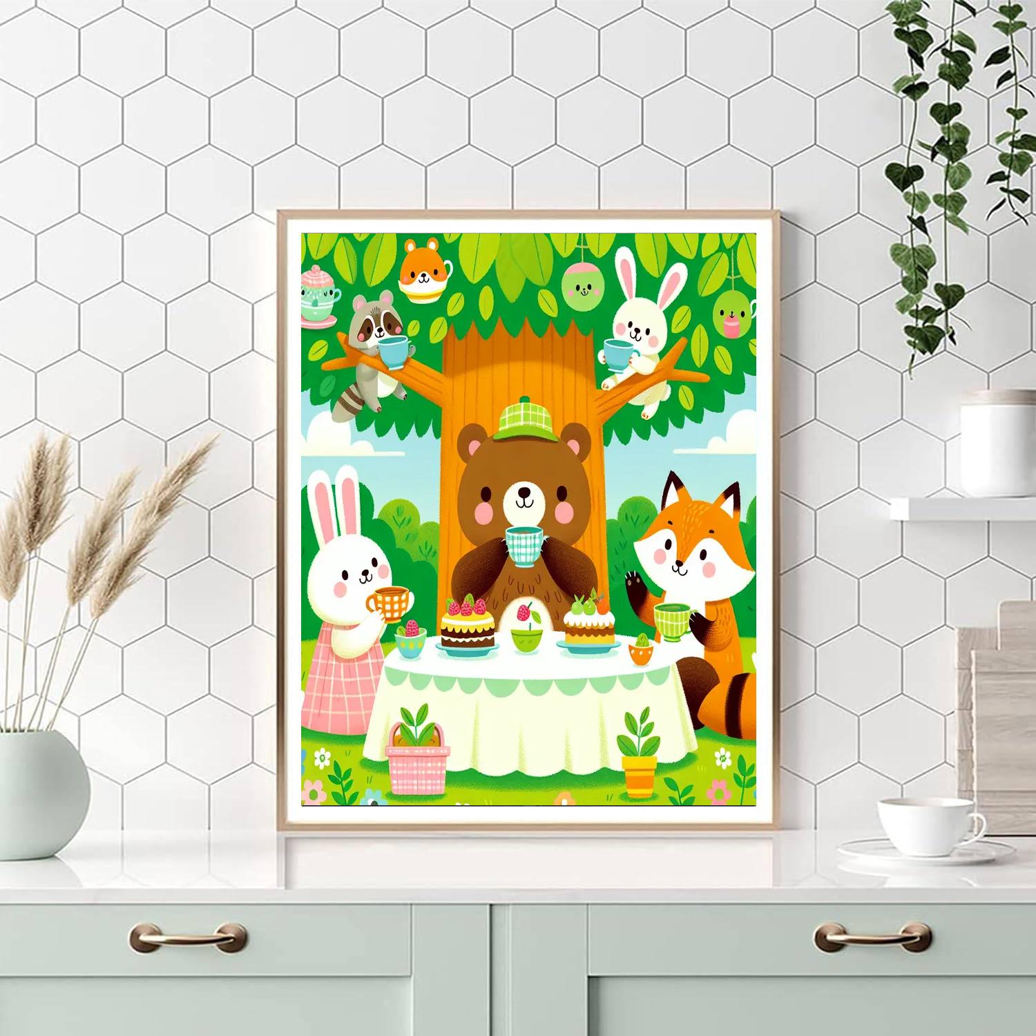 Sweet Tea Party With Friends Paint By Numbers Art