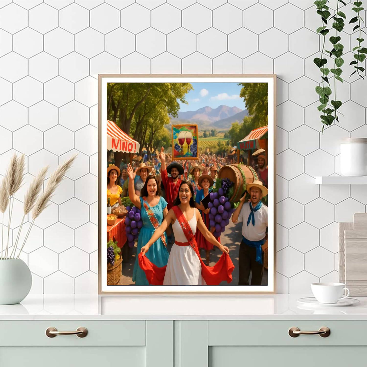Festa De La Vendimia - Argentina Painting Number Kit