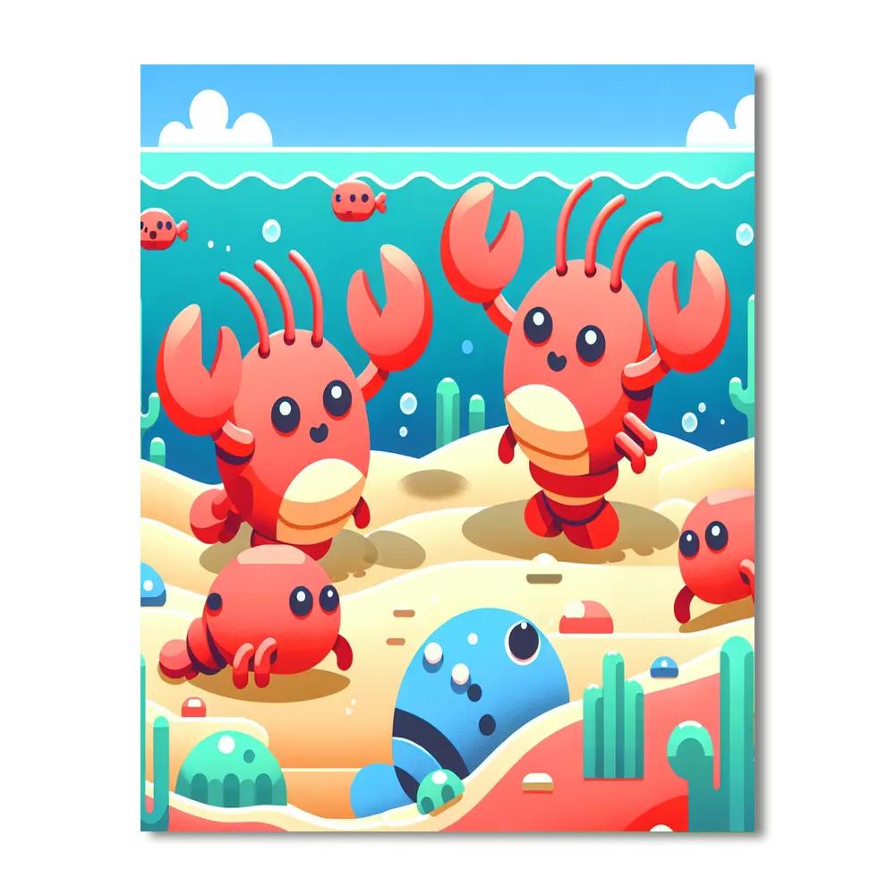 Laughing Lobsters Numbered Painting Kits
